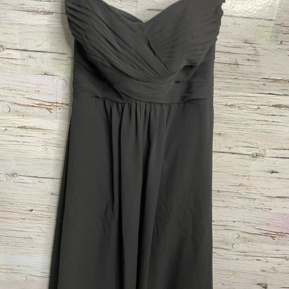 Bari Jay strapless gown maxi dress black size 6 - Picture 3 of 11